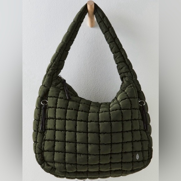 NWOT FP Movement x Free People Quilted Carryall in Army - Picture 2 of 9